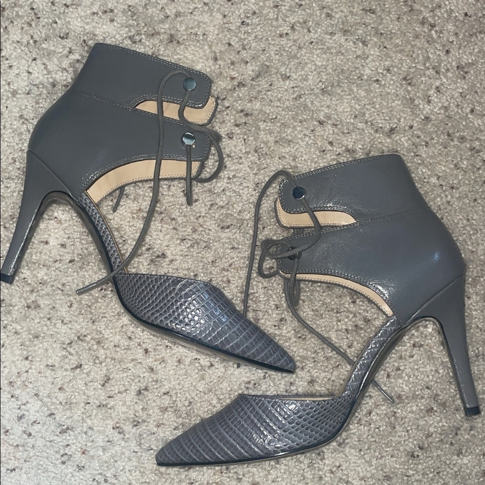 New Nine West Thelimito Gray Stiletto